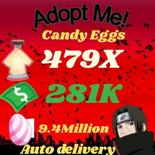 BUCKS AND AGE UP POTIONS and candy eggs  -ADOPT ME