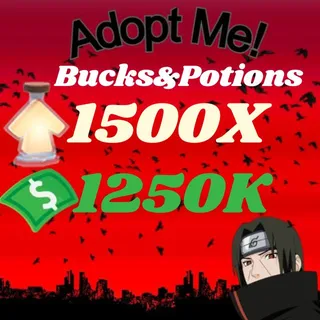 BUCKS AND AGE UP POTIONS  -ADOPT ME