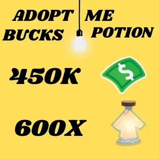 BUCKS AND AGE UP POTIONS  -ADOPT ME