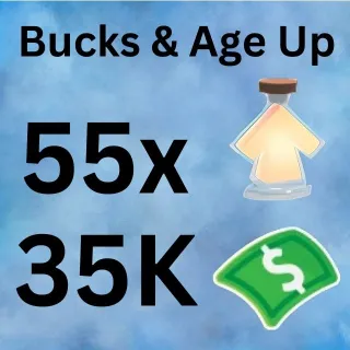 Age Up Potions And Bucks - Adopt Me