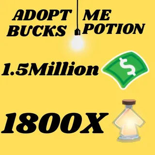 BUCKS AND AGE UP POTIONS  -ADOPT ME