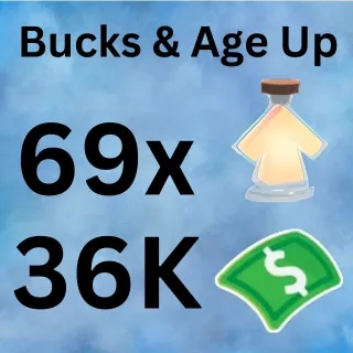 Age Up Potions And Bucks - Adopt Me