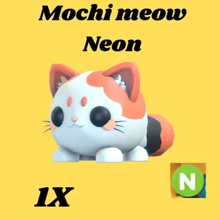 Mochi Meow 1x neon- Adopt me
