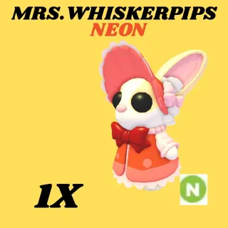 MRS. WHISKERPIPS 1X NEON - Adopt Me