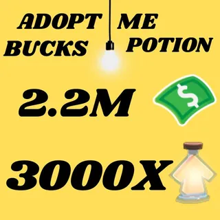 BUCKS AND AGE UP POTIONS  -ADOPT ME