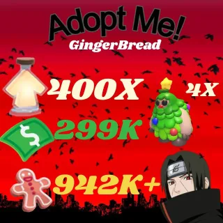 BUCKS AND AGE UP POTIONS GingerBread -ADOPT ME