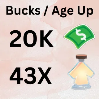 Age Up Potions And Bucks - Adopt Me