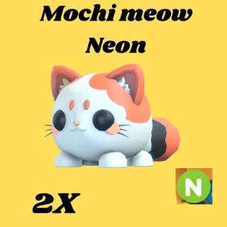 Mochi Meow 2x neon- Adopt me