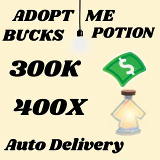 BUCKS AND AGE UP POTIONS  -ADOPT ME