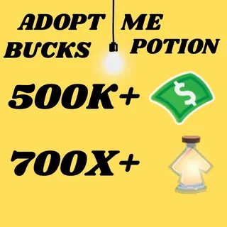 700+ Age Up potions + 540K-550K+ Bucks Adopt me Account (ALL IN ONE ACCOUNT)
