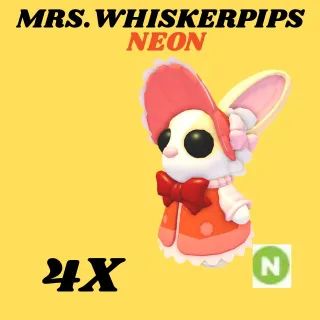 MRS. WHISKERPIPS 4X NEON - Adopt Me