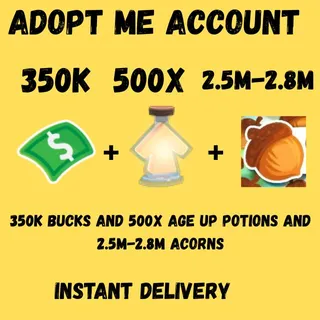 Acorns And Bucks And Age UP potions-Adopt me