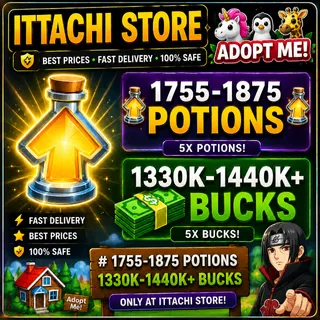 BUCKS AND AGE UP POTIONS-ADOPT ME