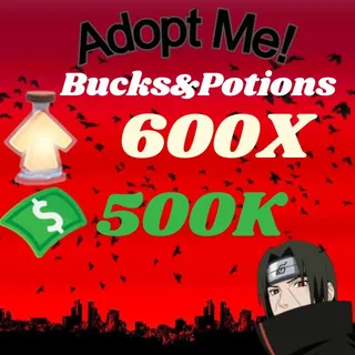 BUCKS AND AGE UP POTIONS  -ADOPT ME