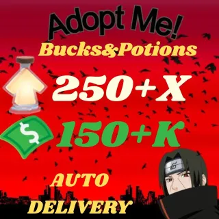 BUCKS AND AGE UP POTIONS  -ADOPT ME