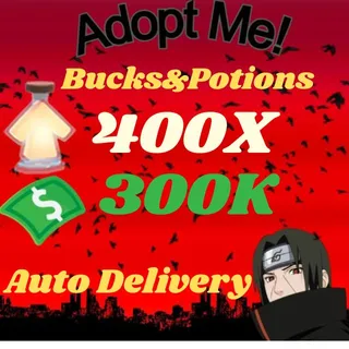 BUCKS AND AGE UP POTIONS  -ADOPT ME