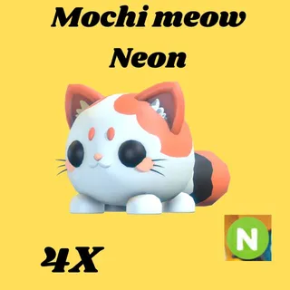 Mochi Meow 4x neon- Adopt me