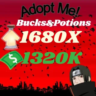 BUCKS AND AGE UP POTIONS  -ADOPT ME