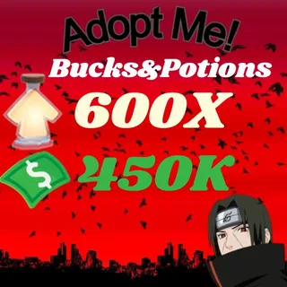 BUCKS AND AGE UP POTIONS  -ADOPT ME