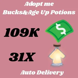 AGE UP POTIONS  and bucks - ADOPT ME