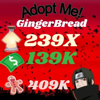 BUCKS AND AGE UP POTIONS GingerBread -ADOPT ME