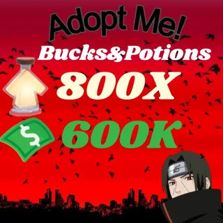 BUCKS AND AGE UP POTIONS  -ADOPT ME