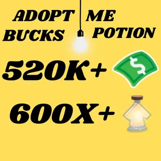 BUCKS AND AGE UP POTIONS  -ADOPT ME
