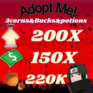 Acorns And Bucks And Age UP potions-Adopt me
