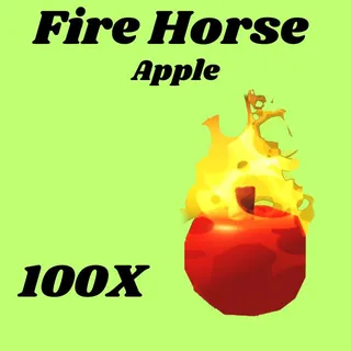 fire horse apple 100x- Adopt me