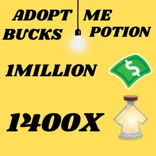 BUCKS AND AGE UP POTIONS  -ADOPT ME