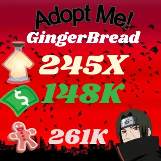 BUCKS AND AGE UP POTIONS GingerBread -ADOPT ME