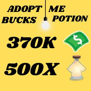 BUCKS AND AGE UP POTIONS  -ADOPT ME