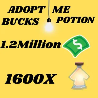 BUCKS AND AGE UP POTIONS  -ADOPT ME