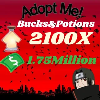 BUCKS AND AGE UP POTIONS  -ADOPT ME