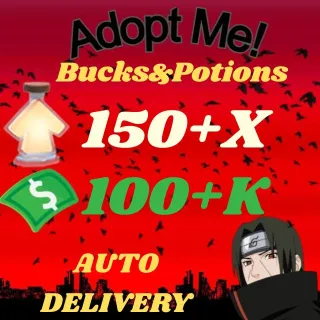 BUCKS AND AGE UP POTIONS  -ADOPT ME