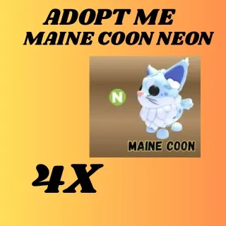maine coon 4X NEON- Adopt Me
