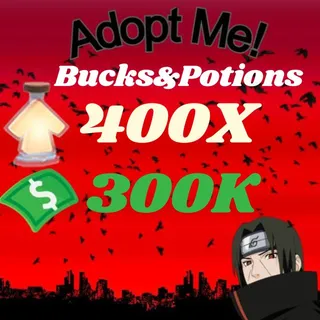 BUCKS AND AGE UP POTIONS  -ADOPT ME