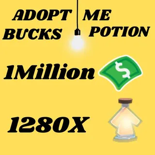 BUCKS AND AGE UP POTIONS  -ADOPT ME