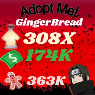 BUCKS AND AGE UP POTIONS GingerBread -ADOPT ME