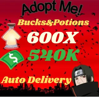 BUCKS AND AGE UP POTIONS  -ADOPT ME