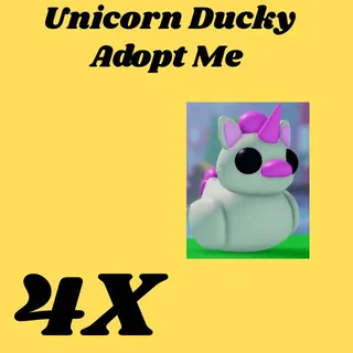 unicorn ducky  4x- Adopt me
