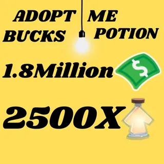 BUCKS AND AGE UP POTIONS  -ADOPT ME