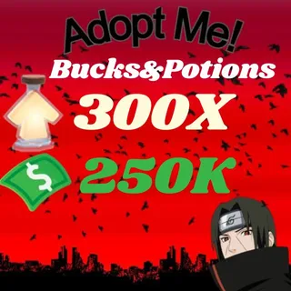 BUCKS AND AGE UP POTIONS  -ADOPT ME