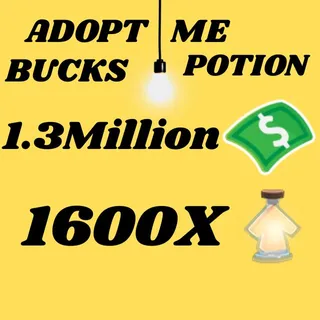 BUCKS AND AGE UP POTIONS  -ADOPT ME