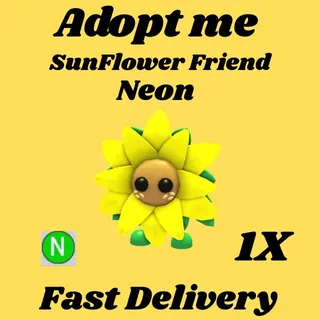 sunflower friend 1x neon- Adopt me