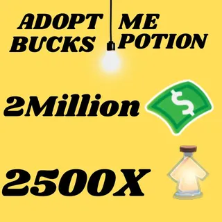 BUCKS AND AGE UP POTIONS  -ADOPT ME