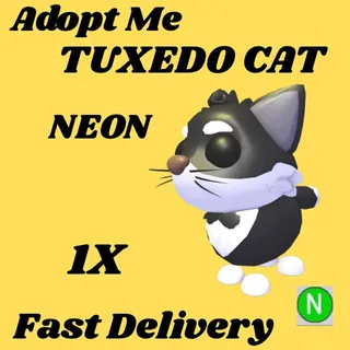 TUXEDO CAT 1x NEON- Adopt me