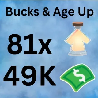 Age Up Potions And Bucks - Adopt Me