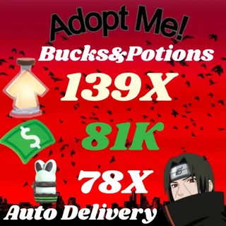 BUCKS AND AGE UP POTIONS And choccybunny box  -ADOPT ME