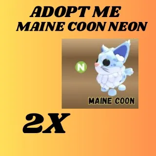 maine coon 2X NEON- Adopt Me